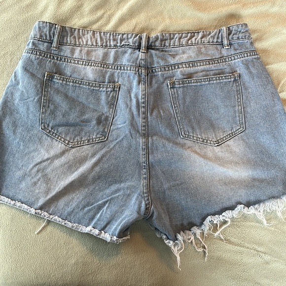 Shien 1X Denim Ripped Shorts - Picture 2 of 4